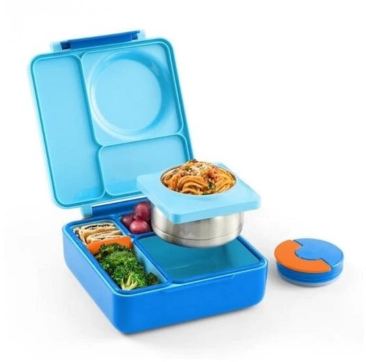 Blue Pietų dėžutė su termosu OmieBox, Mėlyna Sky