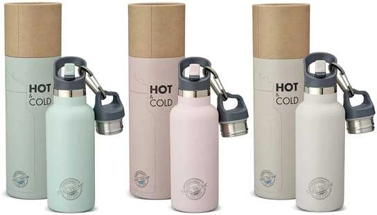 CARL OSCAR Nerūdijančio plieno termo gertuvė su šiaudeliu, Mėtinė 500 ml