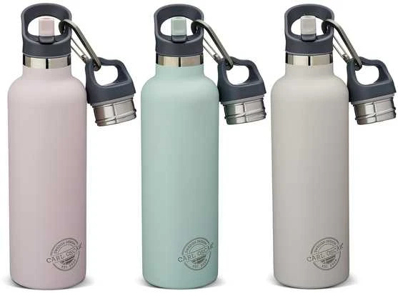 CARL OSCAR Nerūdijančio plieno termo gertuvė su šiaudeliu, Rožinė 700 ml
