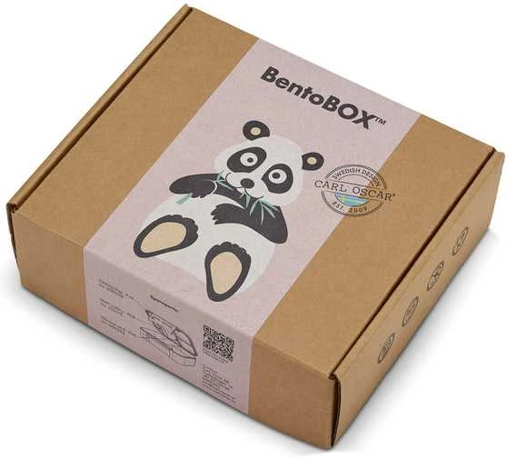 CARL OSCAR Pietų dėžutė BentoBOX, Rožinė-panda