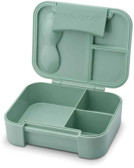 CARL OSCAR Pietų dėžutė BentoBOX, Žalias-camel