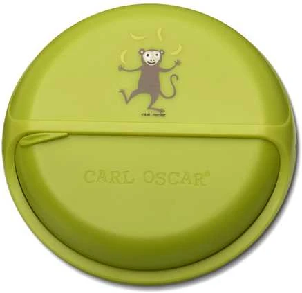 CARL OSCAR užkandžių diskas, laimo ir beždžionėlės formos, 15 cm