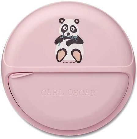 CARL OSCAR SnackDISC, Rožinė-panda 15cm
