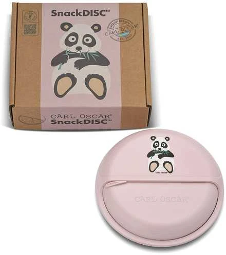 CARL OSCAR SnackDISC, Rožinė-panda 15cm