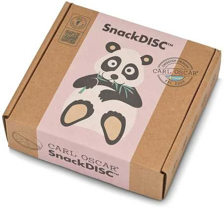 CARL OSCAR SnackDISC, Rožinė-panda 15cm