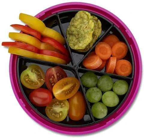 CARL OSCAR SnackDISC, Violetinė-cow 15 cm