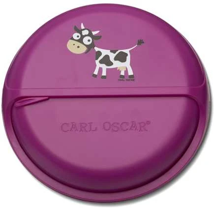 CARL OSCAR SnackDISC, Violetinė-cow 15 cm