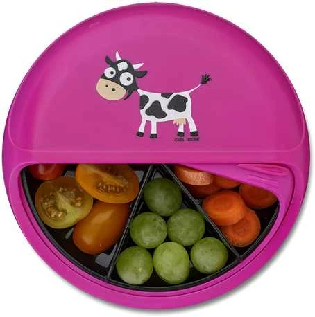 CARL OSCAR SnackDISC, Violetinė-cow 15 cm