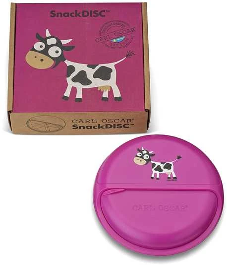 CARL OSCAR SnackDISC, Violetinė-cow 15 cm