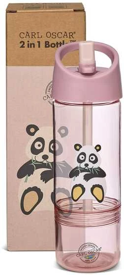 CARL OSCAR Vandens gertuvė 2in1, pink-panda 0,3 + 0,15 l