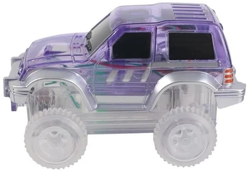 Cleverclixx - Magnetinės lenktynių trasos automobilis - pastelinis violetinis, 1vnt.