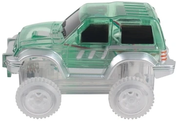 Cleverclixx - Magnetinės lenktynių trasos automobilis - pastelinis žalias, 1vnt.