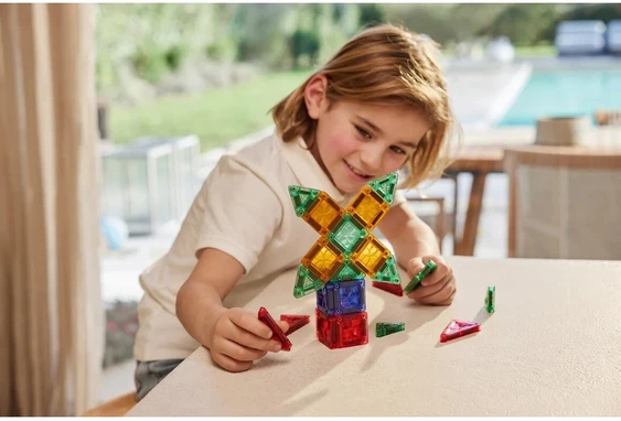 Cleverclixx - Magnetinis mini plytelių rinkinys, 28 detalės