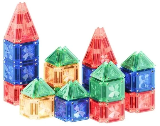 Cleverclixx - Magnetinis mini plytelių rinkinys "Intense", 28d.