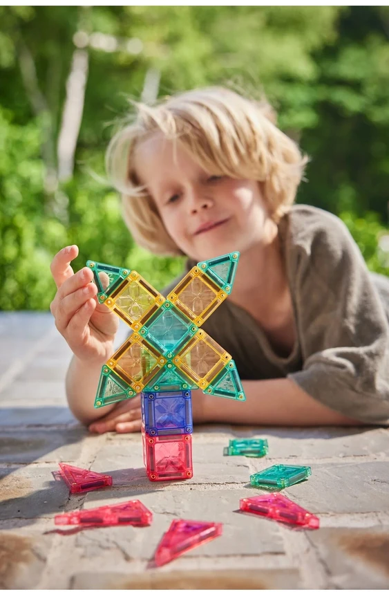 Cleverclixx - Magnetinis mini plytelių rinkinys, 28 detalės