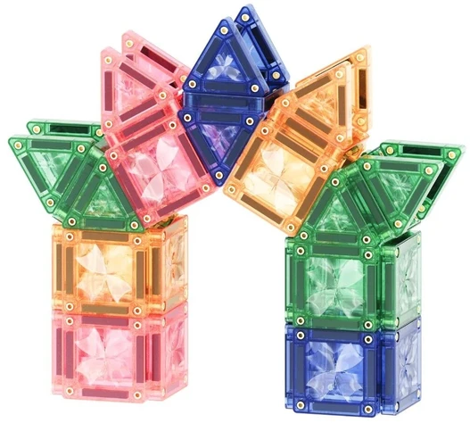 Cleverclixx - Magnetinis mini plytelių rinkinys, 28 detalės