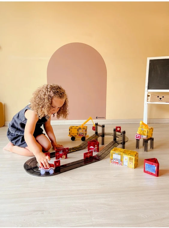 Cleverclixx - Magnetinis statybinių konstrukcijų rinkinys - 48 detalės