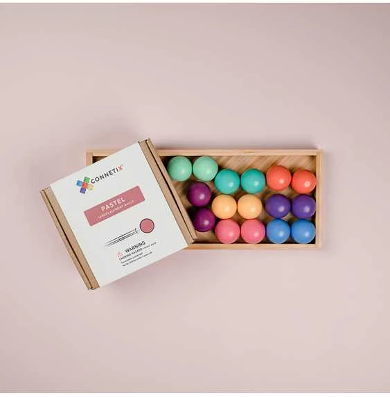 CONNETIX kamuoliukų pakuotė, 16vnt., pasteliniai