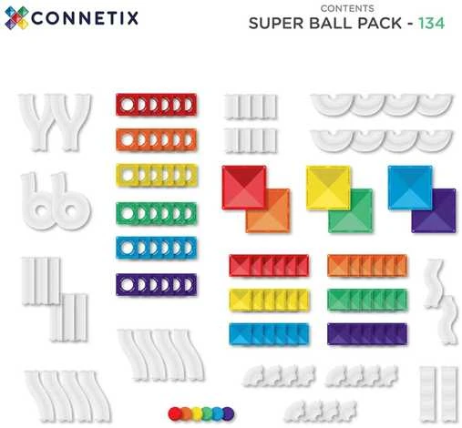 CONNETIX Kamuoliukų trasa Super Ball Run Pack 134d.