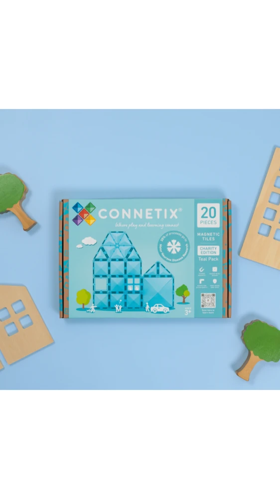 CONNETIX - magnetinis konstruktorius 20d. - Charity Pack Teal
