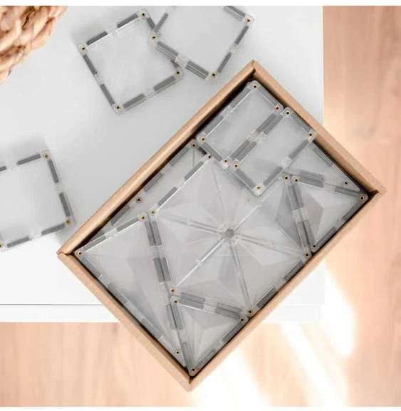 CONNETIX Magnetinis konstruktorius 34d. Clear starter pack