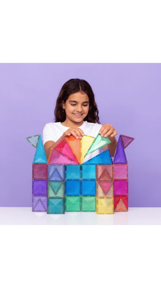 CONNETIX magnetinis konstruktorius - Glitter Castle Pack 48d.