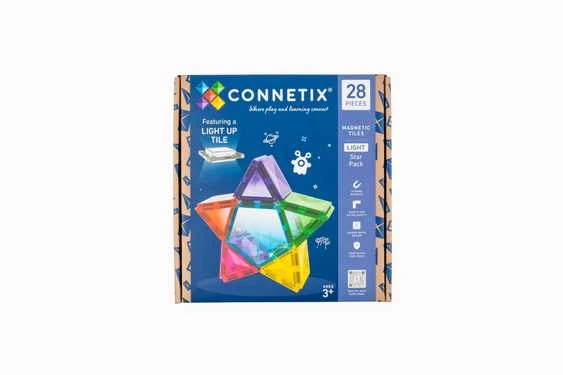CONNETIX magnetinis konstruktorius - Light Star Pack 28d.