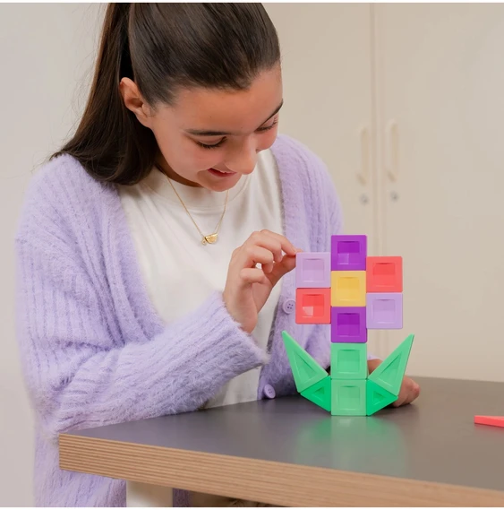 CONNETIX - magnetinis konstruktorius PRO Build It 4 Ways Flowers Pack, 21d.