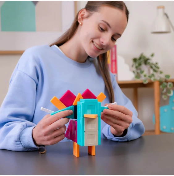 CONNETIX - magnetinis konstruktorius PRO Build It 4 Ways Animals Pack, 30d.