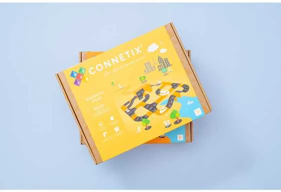 CONNETIX Rampų, sankryžų, posūkių rinkinys 16d.