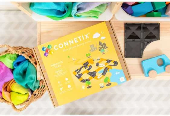 CONNETIX Rampų, sankryžų, posūkių rinkinys 16d.