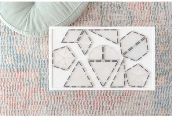 CONNETIX Skaidrių plokštelių geometrinis rinkinys 24d.