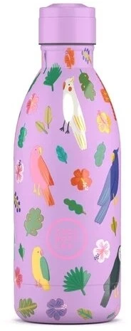 Cool Bottles - Nerūdijančio plieno vaikiškas buteliukas su šiaudeliu arba užsukimu, 500ml (Fly free)