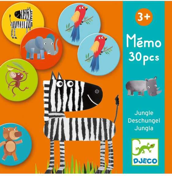 Djeco Atminties žaidimas - Džiunglės (30 vnt.) ( DJ08159 )
