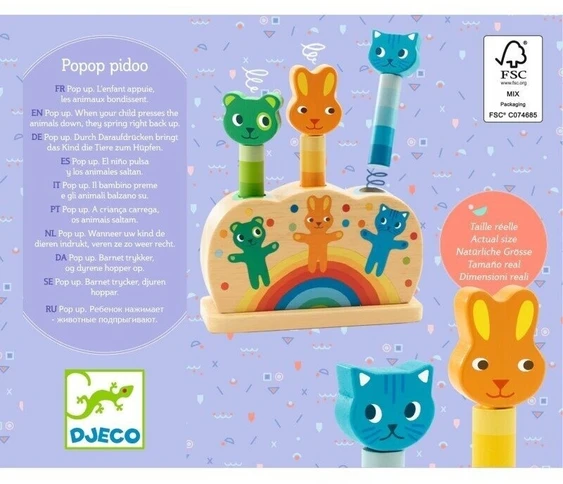 Djeco Iššokantys žvėreliai - Poppo pidoo ( DJ06300 )