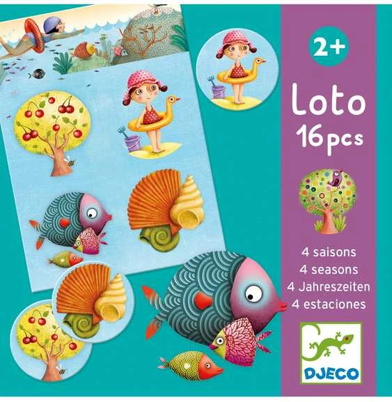Lotto Djeco Loto žaidimas - 4 sezonai (16 vnt.) ( DJ08123 )