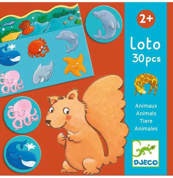 Lotto Djeco Loto žaidimas - Gyvūnai (30 vnt.) ( DJ08120 )