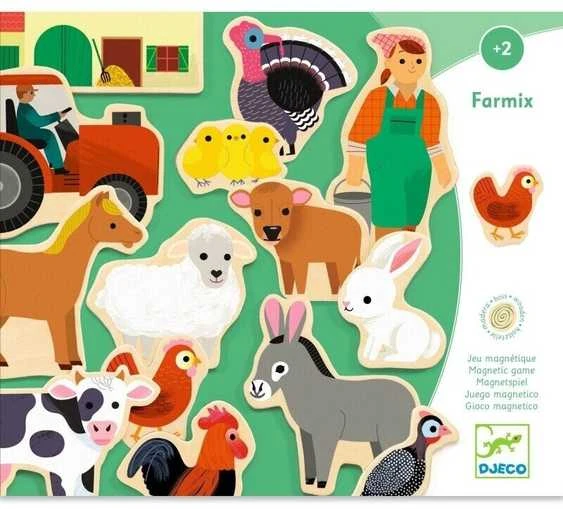 Djeco Magnetukų rinkinys - Ferma (24 vnt.) ( DJ03127 )