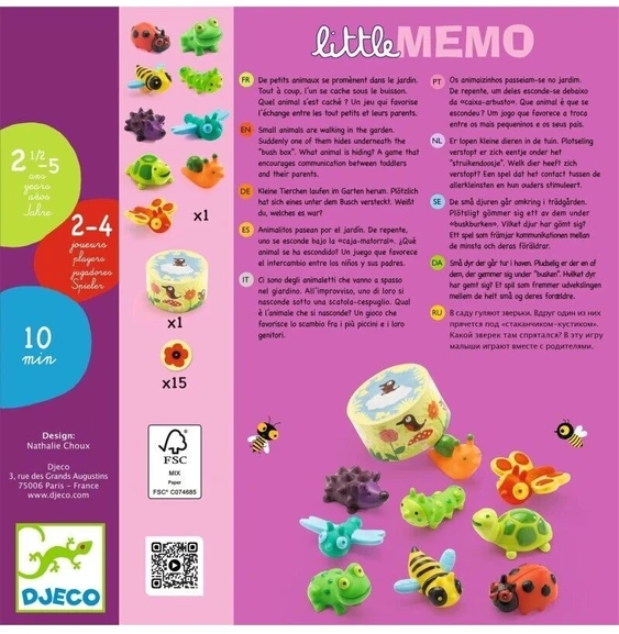 Djeco Stalo žaidimas mažiesiems - Mažasis atminties žaidimas ( DJ08552 )
