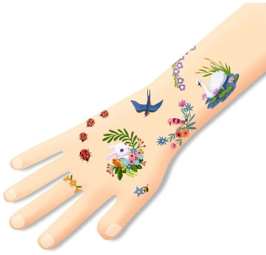 Djeco Tatuiruotės - Pavasaris (50+ tatuiruočių) ( DJ09591 )