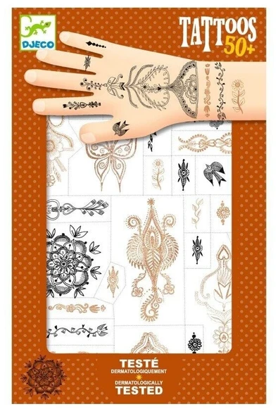 Djeco Tatuiruotės - Rytų raštai (50+ tatuiruočių)