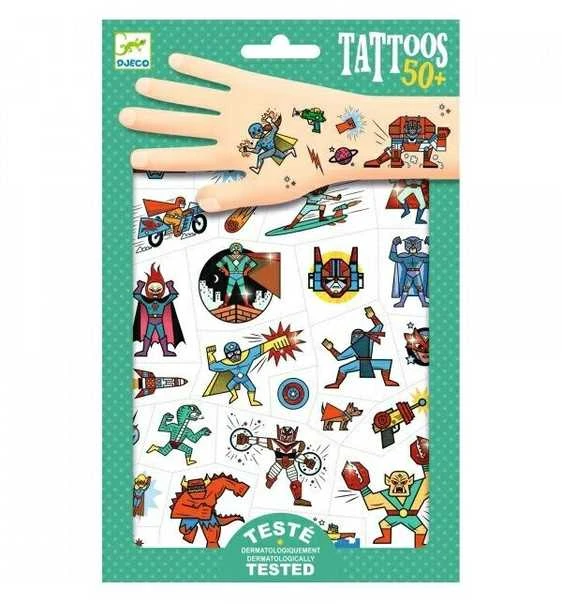 Djeco Tatuiruotės - Dinozaurai (50+ tatuiruočių) ( DJ09598 )