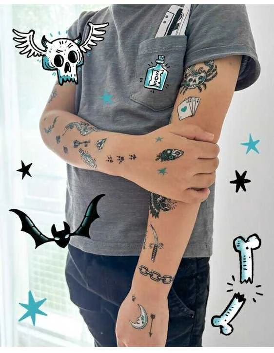Djeco Tatuiruotės - Tamsi pusė (50+ tatuiruočių) ( DJ09594 )