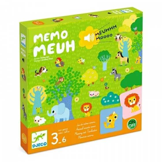 Djeco Edukacinis stalo žaidimas - Memo Meuh (Gyvūnų balsai) ( DJ08482 )