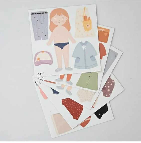 FERFLEX Magnetinis žaidimas - aprenk lėlę mergaitę
