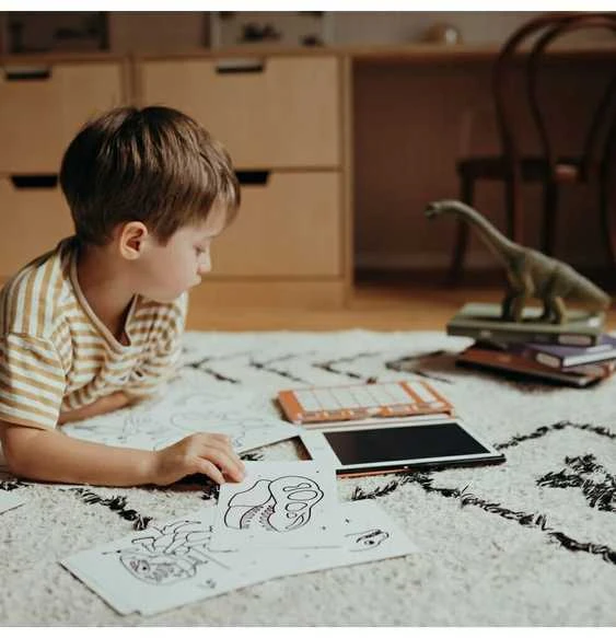 KIDYWOLF piešimo planšetė Dinosaurs, KIDYDRAW-MINI-DIN