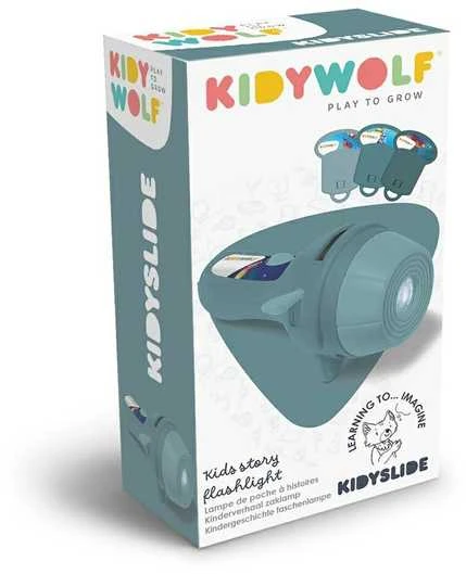 KIDYWOLF pasakų projektorius vaikams, su 6 pasakomis, KIDYSLIDE-AD