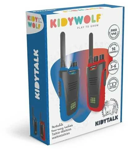 KIDYWOLF Vaikiškos racijos 2vnt. (mėlyna+raudona)