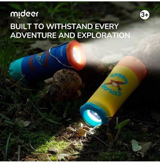 Mideer - 2in1 nuotykių žibintas ir žibintuvėlis – geltonas