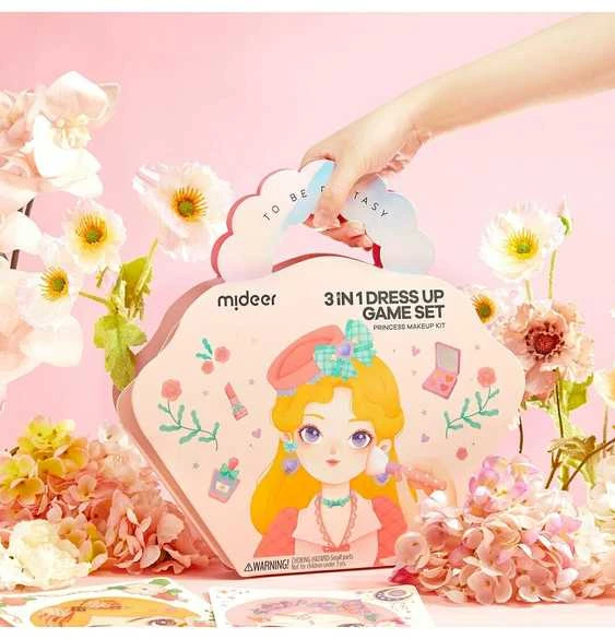 MIdeer - 3in1 kūrybinių dirbtuvių rinkinys "Princesės fantazijų makiažas"